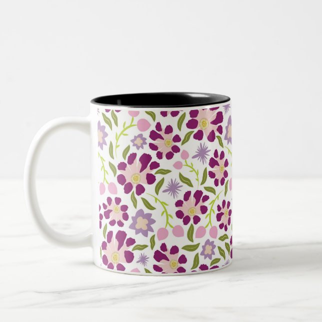 Ditsy floral zweifarbige tasse (Links)