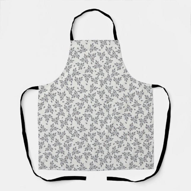Ditsy Florals in Grey Schürze (Vorderseite)