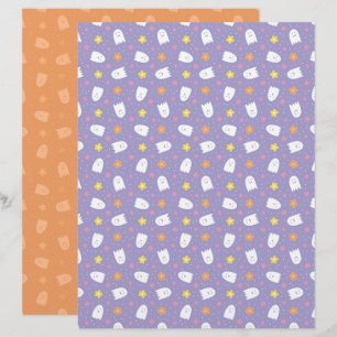 Ditsy Geister Scrapbook Papier