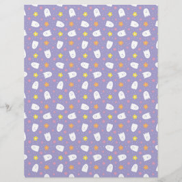 Ditsy Ghosts Scrapbook Paper