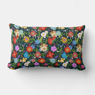 Ditsy-nahtlose Blume Muster-13554 Lendenkissen