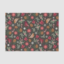 Ditsy Natural Christmas Seidenpapier