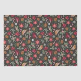 Ditsy Natural Christmas Seidenpapier