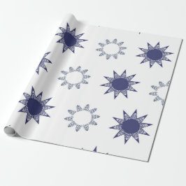 Ditsy-Schneeflocken-Muster Hintergrundtexturen Geschenkpapier