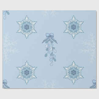 Ditsy-Schneeflocken-Muster Hintergrundtexturen Geschenkpapier