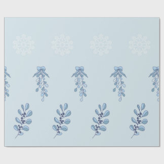 Ditsy-Schneeflocken-Muster Hintergrundtexturen Geschenkpapier