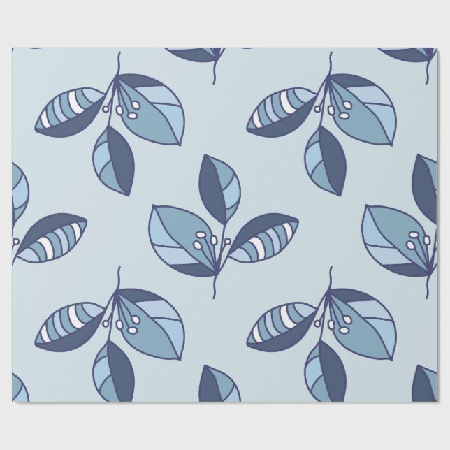 Ditsy Snowflake pattern backgrounds textures Geschenkpapier (Flach)