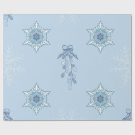 Ditsy Snowflake pattern backgrounds textures Geschenkpapier