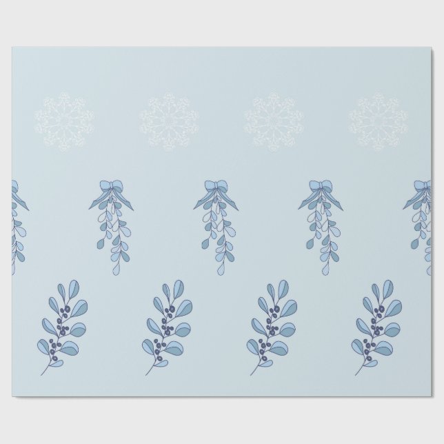 Ditsy Snowflake pattern backgrounds textures Geschenkpapier (Flach)