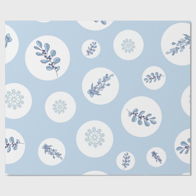 Ditsy Snowflake pattern backgrounds textures Geschenkpapier (Flach)
