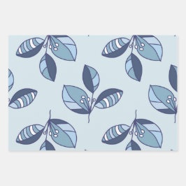 Ditsy Snowflake pattern backgrounds textures Geschenkpapier Set