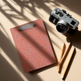 Ditsy White Daisies & Cobalt Leaves – Mini Floral Klemmbrett