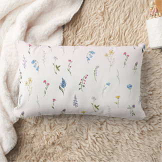 Ditsy-Wildblume Weichrosa Shabby Chic Lendenkissen
