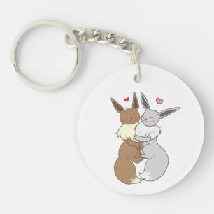 Ditto und glänzendes Eevee Schlüsselanhänger