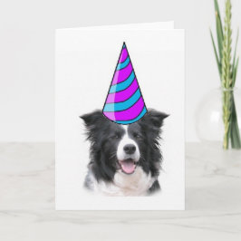 Ditzy Dogs~Greeting Card~Border Collie Birthday Karte