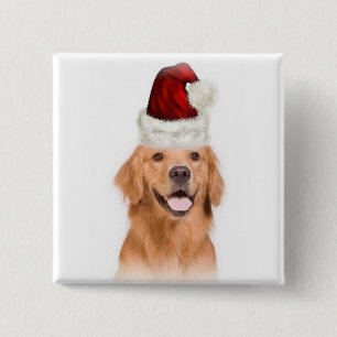Ditzy Dogs~Original Button~Golden Retriever Button