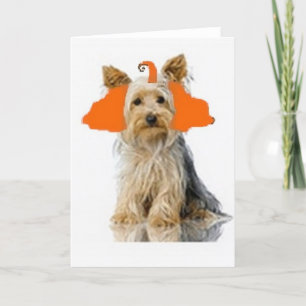 Ditzy Dogs~Original Notecard~Yorkie Karte