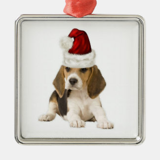 Ditzy Dogs~Original Ornament~Beagle~Christmas Silbernes Ornament