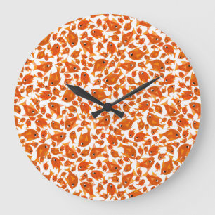 Ditzy Orange Fishs Motif à Customiser horloge