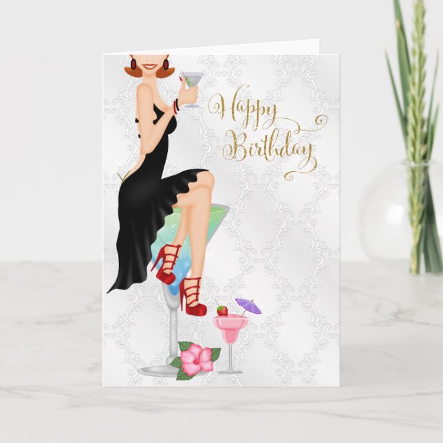 Diva Birthday Card Karte (Vorderseite)