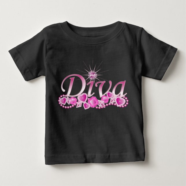 Diva Bling Baby T-shirt (Vorderseite)
