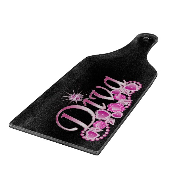 Diva Bling Cutting Board Schneidebrett (Ecke)