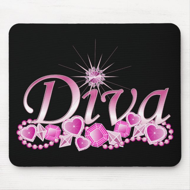 Diva Bling Mousepad (Vorne)