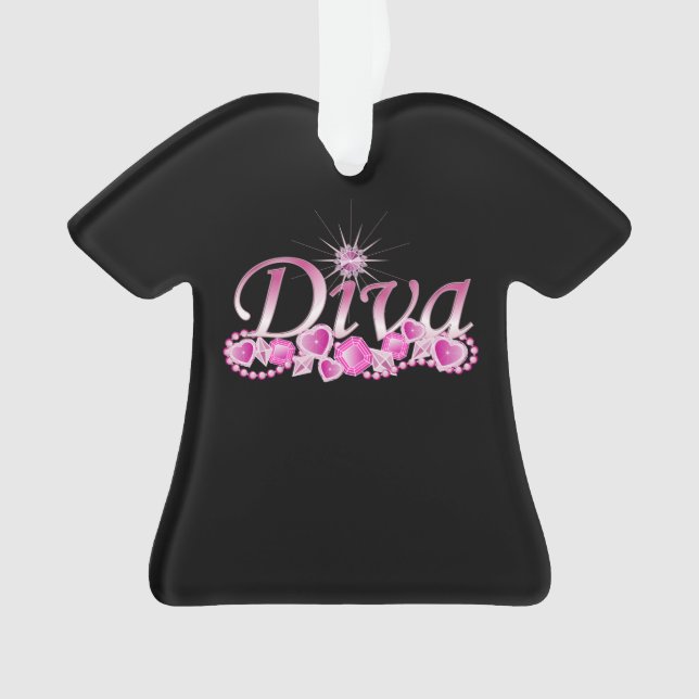 Diva Bling Ornament (Vorderseite)