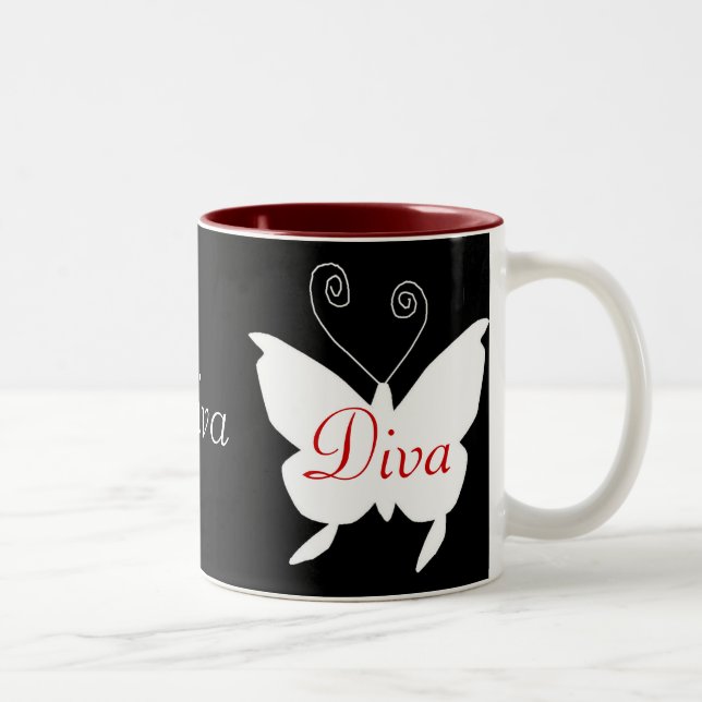 Diva Butterfly Tasse (Rechts)
