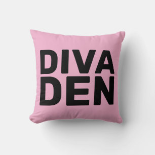 DIVA DEN PINK THROW PILLOWS KISSEN