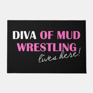 DIVA des Mud-Wrestlings Fußmatte