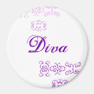 Diva Designer Name III Magnet