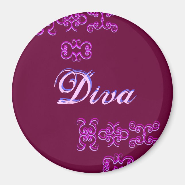 Diva Designer Name IV Magnet (Vorne)