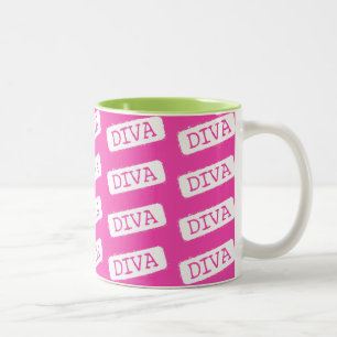 DIVA DIVA DIVA ZWEIFARBIGE TASSE