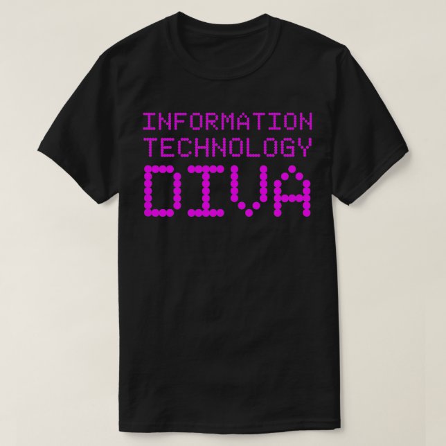 Diva Diva (IT-Fachfrau) T-Shirt (Design vorne)