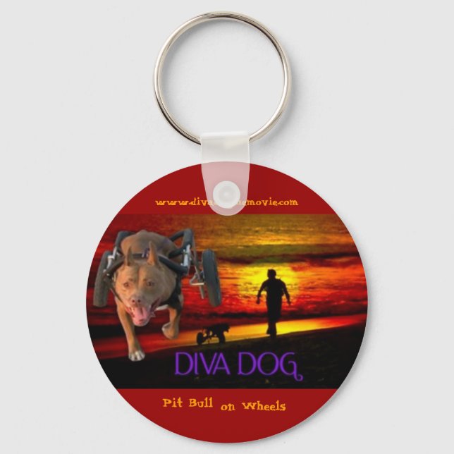DIVA DOG Poster Logo Schlüsselanhänger Version 2 (Vorderseite)