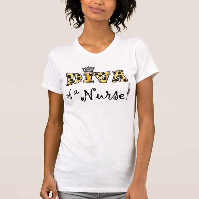 "DIVA d'une infirmière !" T-shirt (Devant)