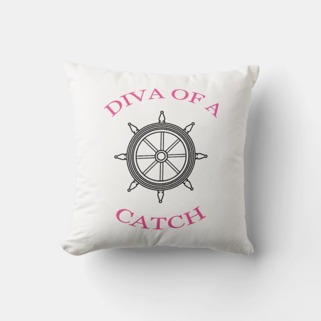 « DIVA D'UNE PRISE » Coussin jeté (Recto)