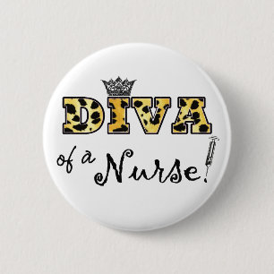 "DIVA einer Krankenschwester!" Button