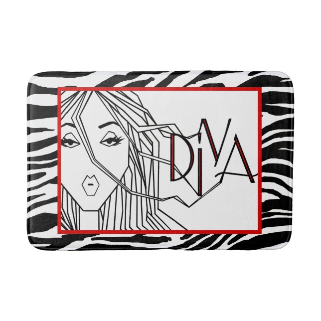 "DIVA" einer Rug Badematte (Vorderseite)