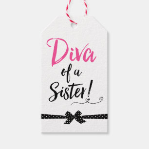 "DIVA einer Schwester!" Geschenkanhänger