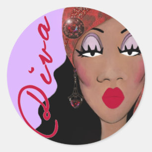 "DIVA est un mot à quatre lettres..." Autocollants