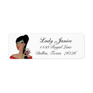 Diva Fabulous Address Label