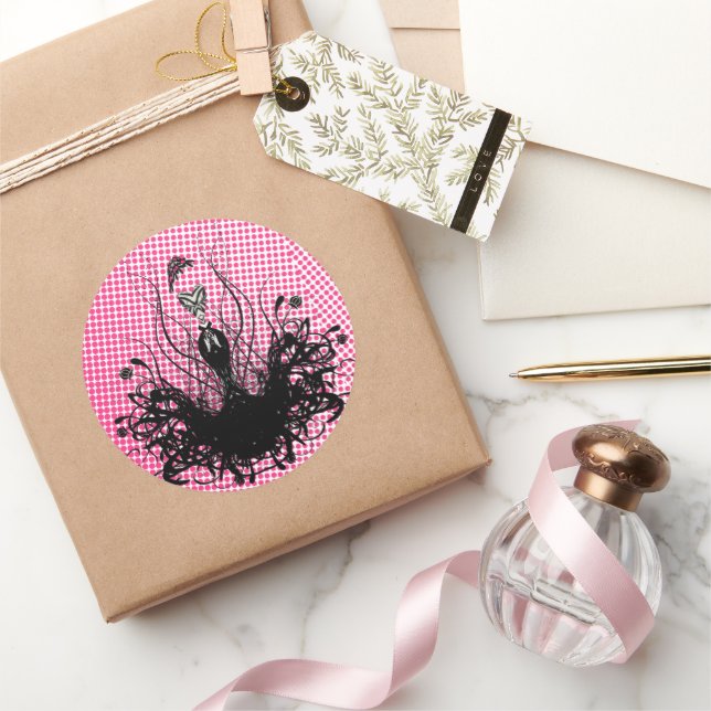 Diva Fashion Sticker - Himbeere Hot Bright Pink (Schenken)