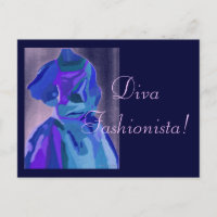 Diva Fashionista in blau I
