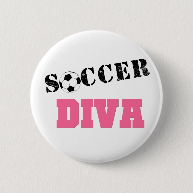 Diva-Fußball Button (Vorderseite)