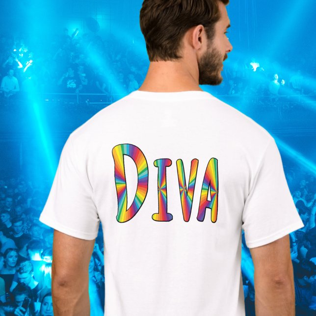 DIVA Gay Pride Regenbogenflagge Fabulous LGBT LGBT T-Shirt (Von Creator hochgeladen)