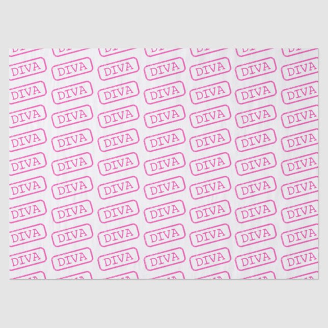 DIVA-geprägtes und zugelassenes Gewebe Seidenpapier (Vorderseite)