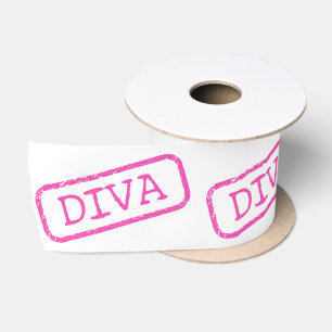 DIVA gestempeltes Band Satinband