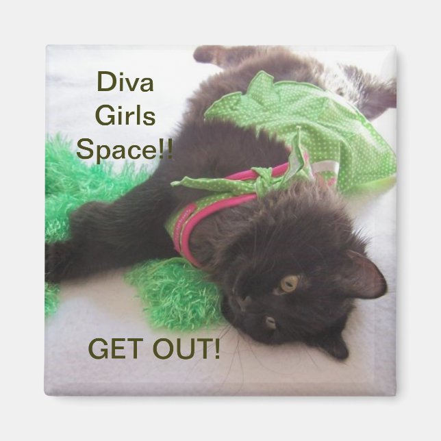 DIVA GIRL LOCKER MAGNET (Vorne)